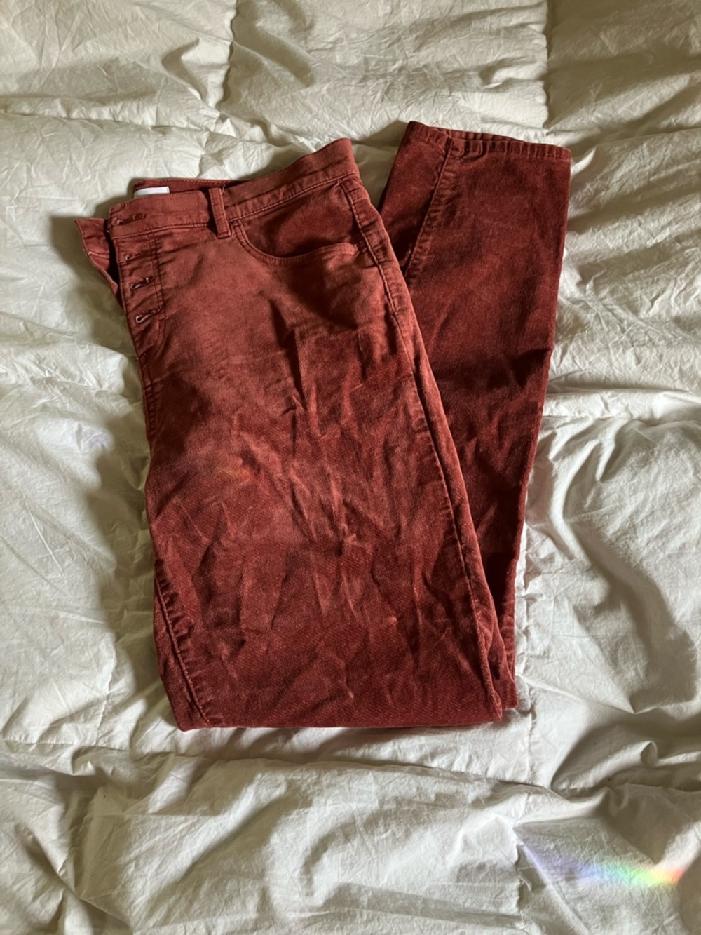 Loft Crushed Velvet Pants